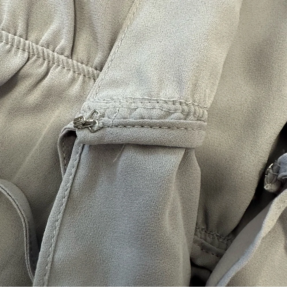 Sunday Best Kimberly Tie Front Blouse Large Lilac Grey NWT Aritzia - Picture 7 of 10